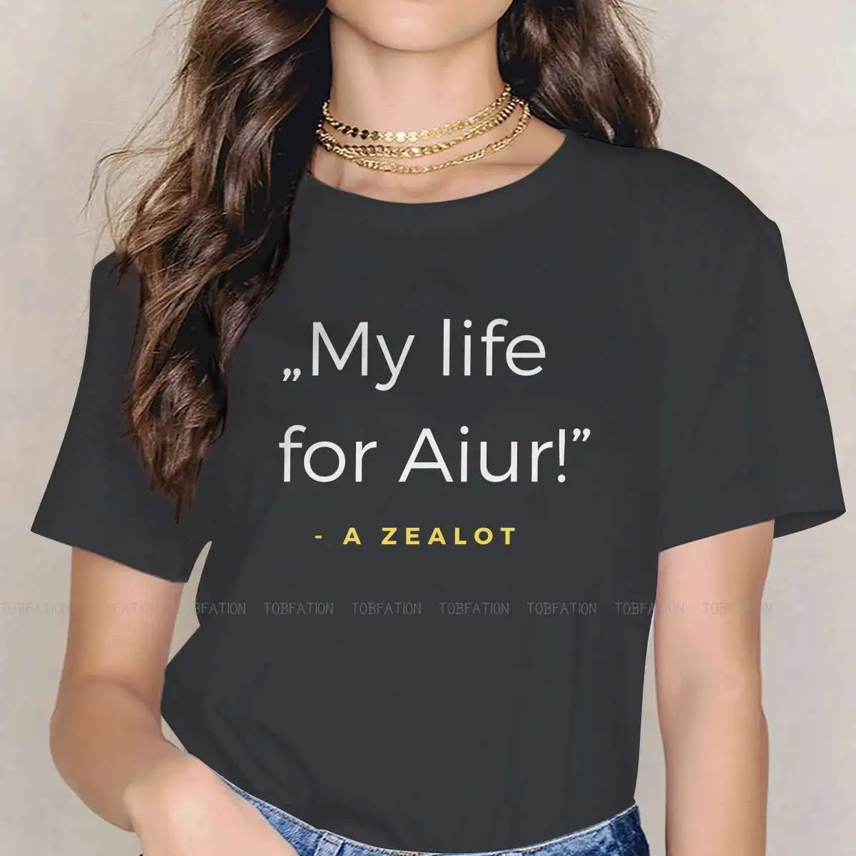 My life for Aiur Cute Girls Women T-Shirt StarCraft Game Blusas Harajuku Casual Short Sleeve Vintage Oversized Tops