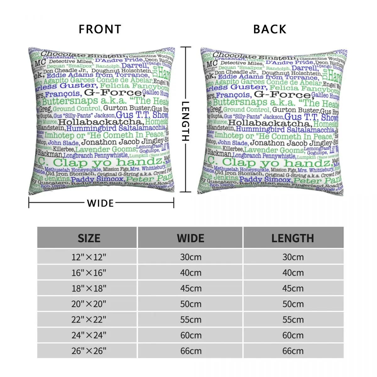 Psych Tv Show Nicknames Burton Guster Square Pillowcase Polyester Linen Velvet Creative Zip Decor Pillow Case Bed Cushion Cover