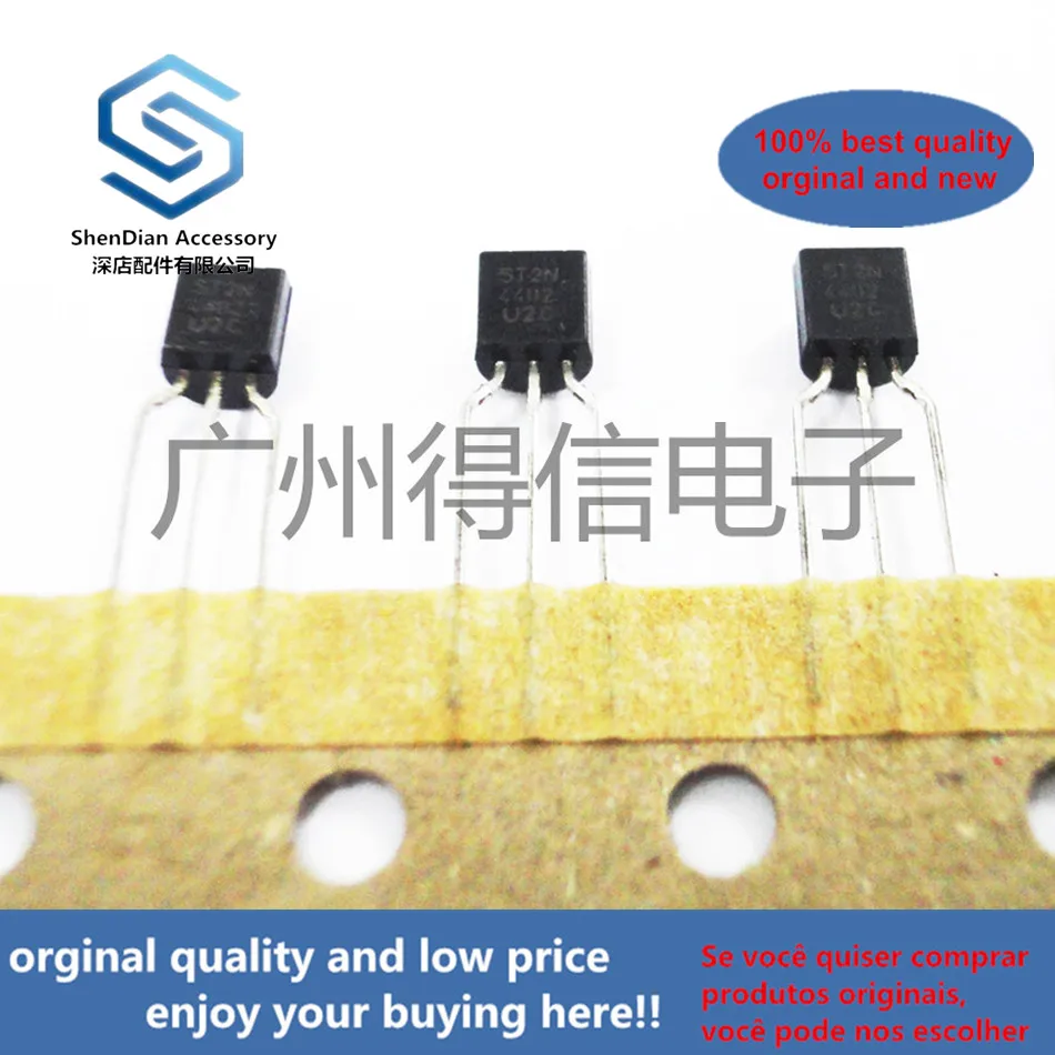 10pcs 100% orginal new ST2N4402 2N4402 4402  Triode braided copper feet TO-92 real photo