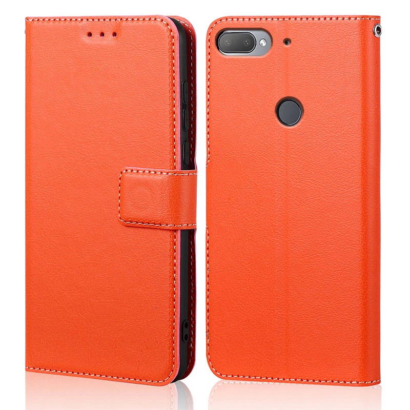 Silicone Flip Case for HTC Desire 12 Plus Luxury Wallet PU Leather Magnetic Phone Bags Cases for HTC D12 Plus with Card Holder