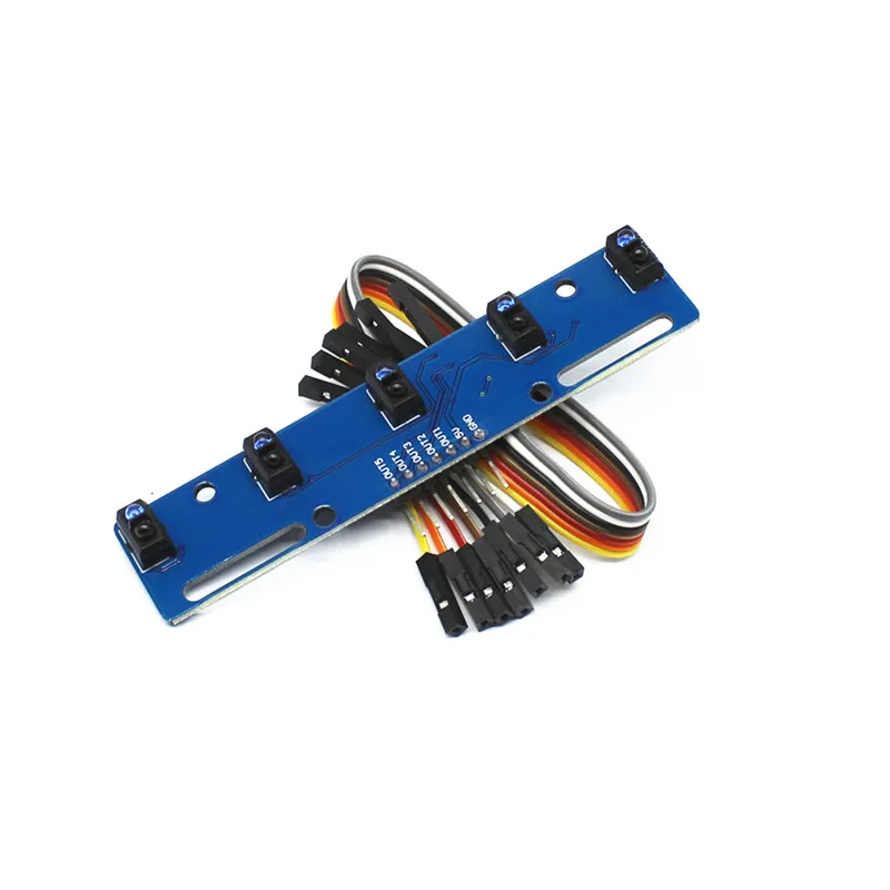 5-Way Sensor Pelacak 5-Way Sensor Pelacakan Modul Inframerah Sensor Tcrt5000l
