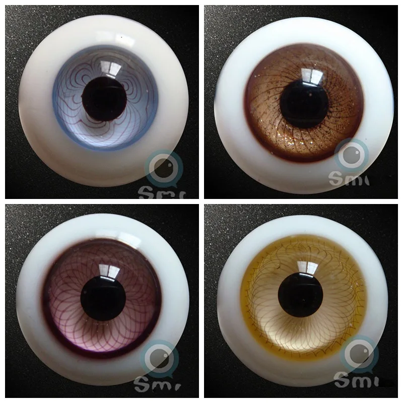 1/12 1/8 1/6 1/4 1/3 Scale BJD Make Up Accessories Doll 8mm-26mm Full Size Glass Eyeball For BJD/SD YOSD MSD SD13 SSDF C1003