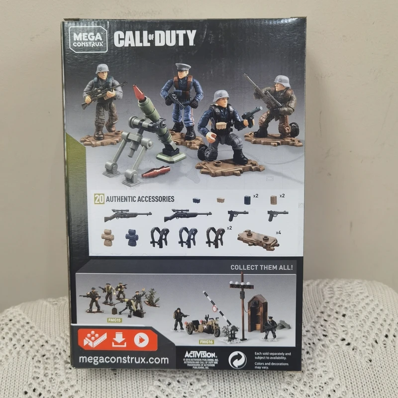 Mega Construx Bloks Call Duty Vijand Soldaten Wwii Verzegelde Nieuwe FVG04