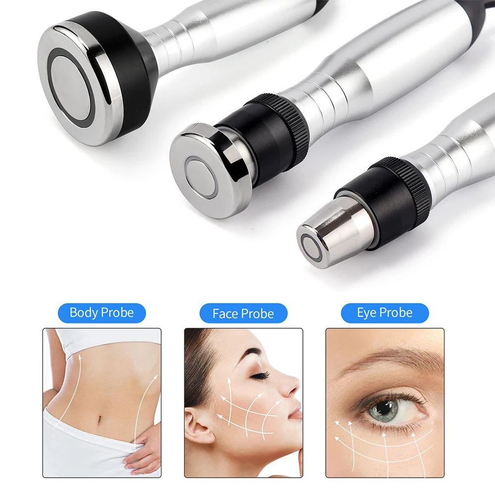 5MHz 3-IN-1 RF Tripolar Face&Eye&Body Radio Frequency Skin Lifting Body Slimming Machine Neck Wrinkle Double Chin Removal V-Line