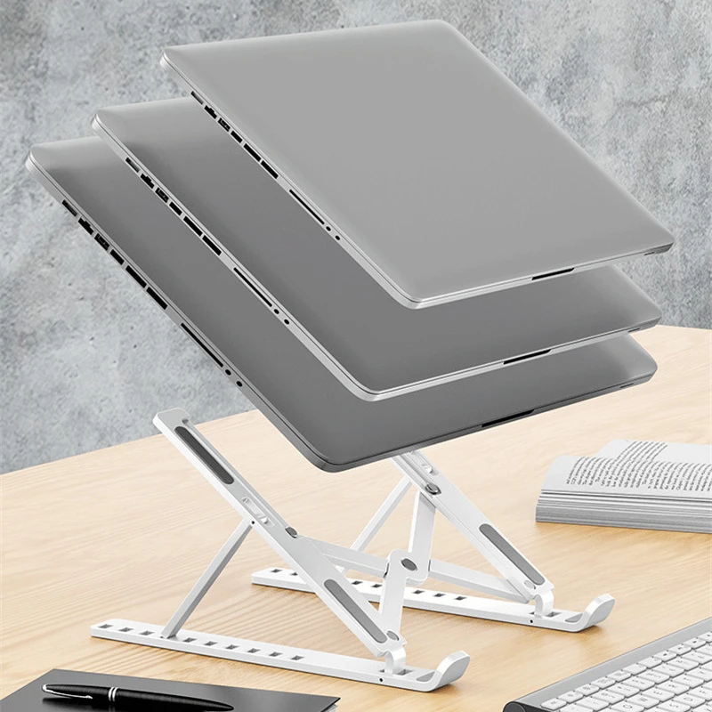 Soporte plegable de aluminio para portátil, accesorio ajustable para Macbook Air