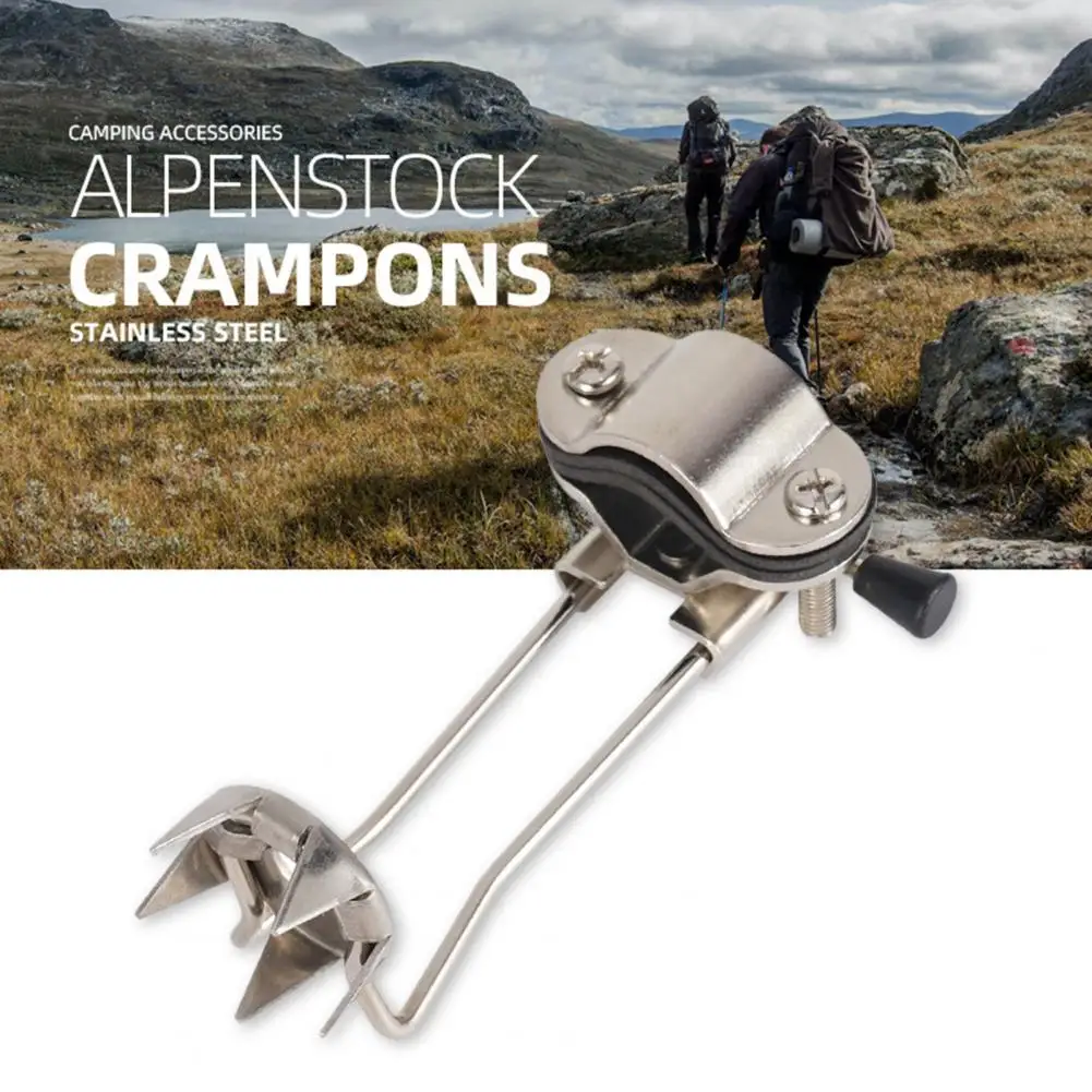 Durable Crutch  Ice  Claw  Anti-oxidation Stainless Steel Crutches Claw Crampon  Ice Claw Trekking Pole Cane Tips