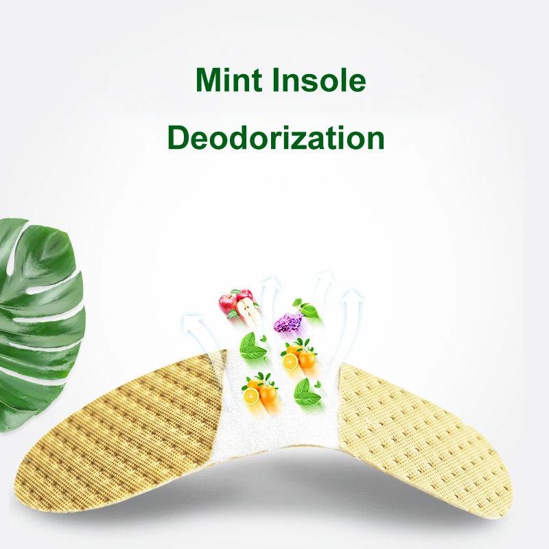 Mint Deodorisasi Sol Sepatu Sejuk Lembut Nyaman Pad untuk Pria Wanita Keren Bernapas Bebas Kesehatan Kaki Memasukkan Sol