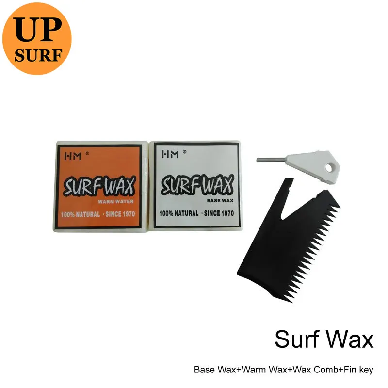 Surfboard Base Wax+Tropical/cool/cold/warm wax Water Wax and surf wax comb with fin key natural surf wax