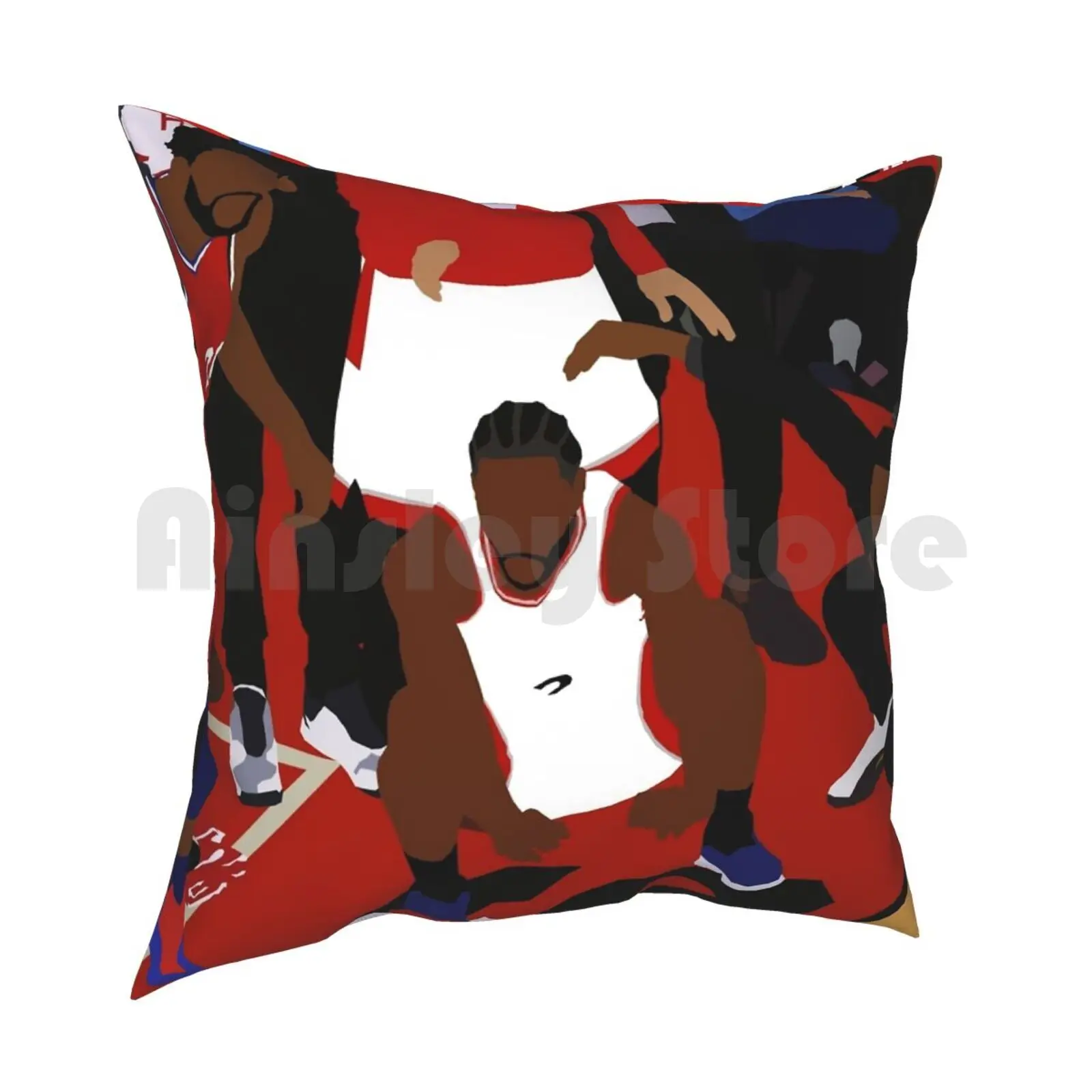 Kawhi Leonard Game Winner Celebration Pillow Case Printed Home Soft DIY Pillow cover Sports Basketball Kawhi Leonard Kawhi