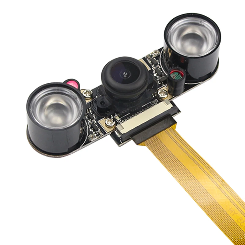 Cámara nocturna Raspberry Pi Zero + 2 Uds., módulo de cámara LED IR de 5MP para cámara web Raspberry Zero gran angular Fish Eye