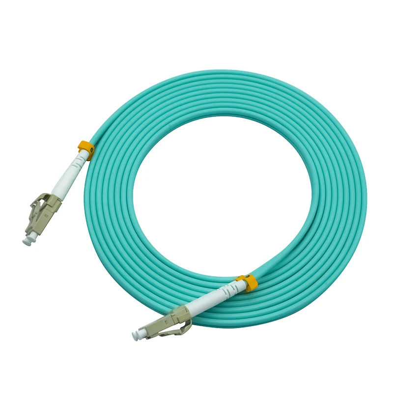 1Meters LC to LC Duplex 10 Gigabit 50/125 LC/UPC Multimode Fiber Optical Cable OM3 Aqua 10GB,Patch Cord  Jumper LC-LC