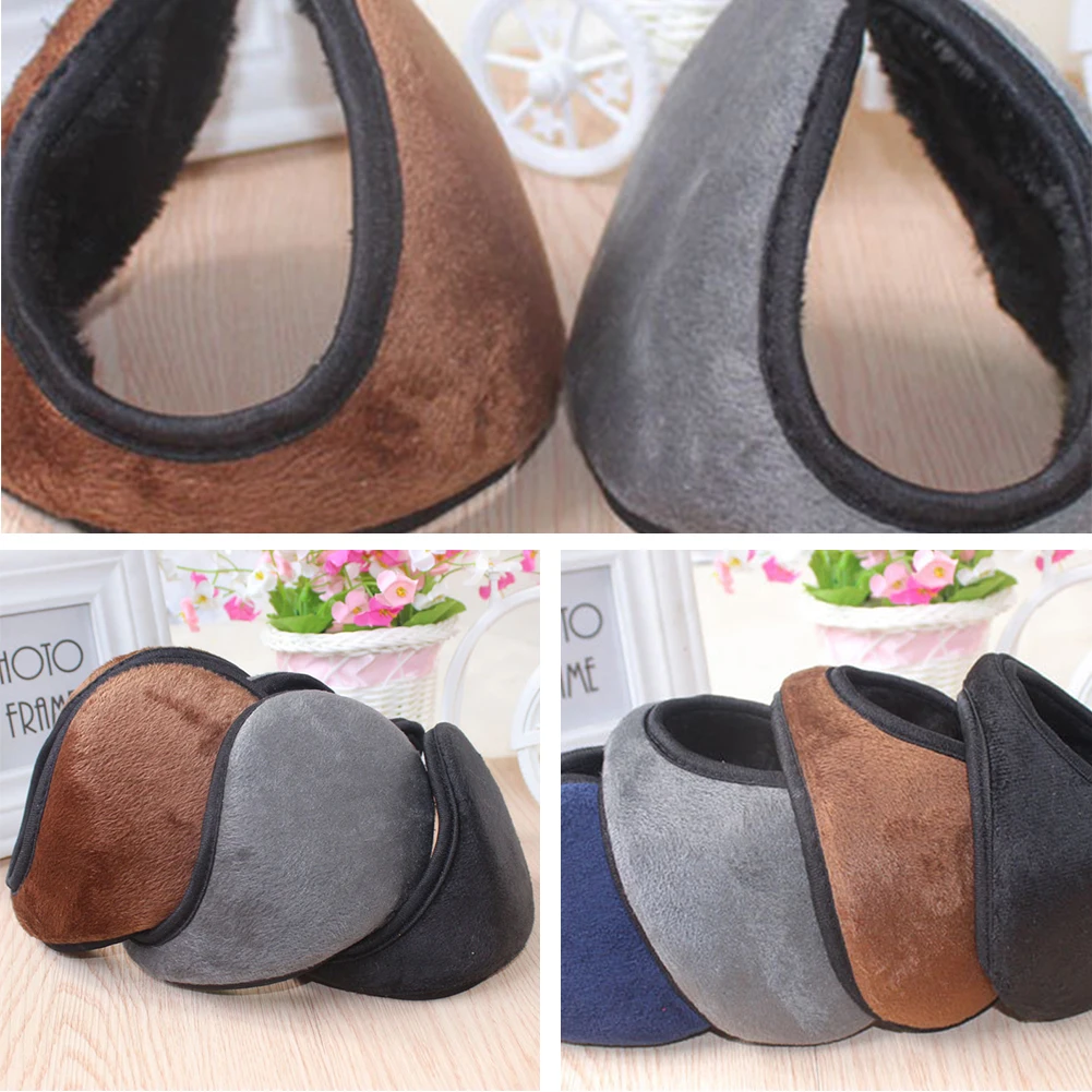 Plush Back-wearing Style Fashion Earbags Men Earmuffs Male Earflap Casual Keep Warm Winter Outdoor Protector Ear Cover