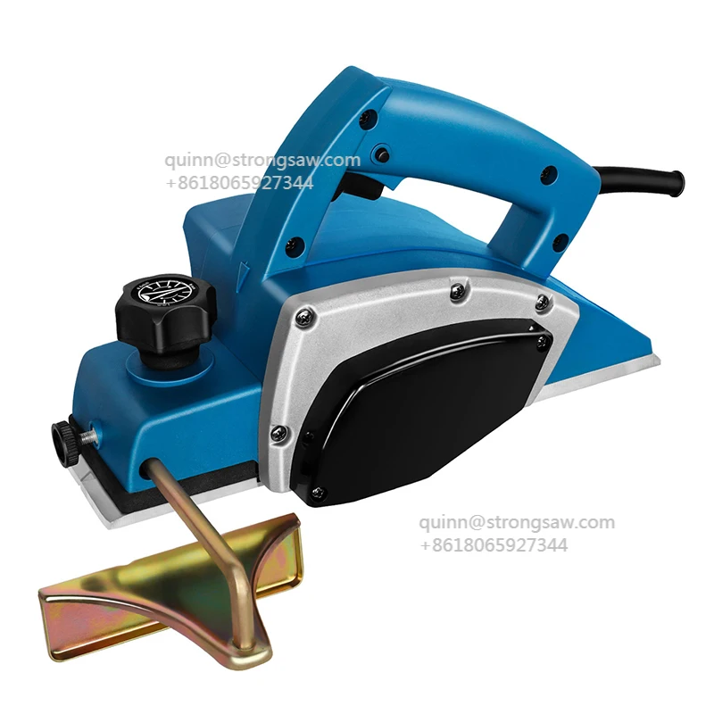 

82mm woodworking hand planer adjustable planing depth 0-1mm for smoothing wood bench surfacing planer electric planer