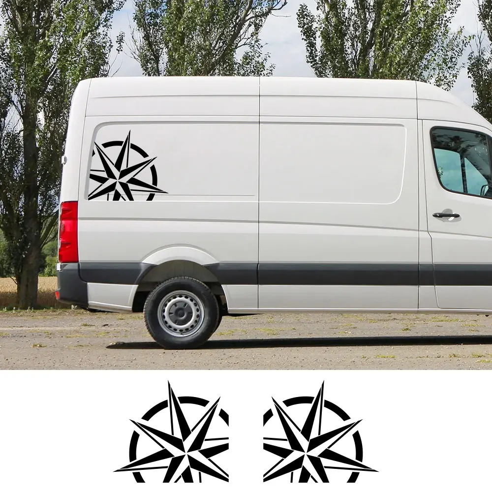 Car Stickers For Volkswagen VW Crafter Motorhome Custom Advanture Camper Van Graphics Vinyl Decor Decal Auto Tuning Accessories