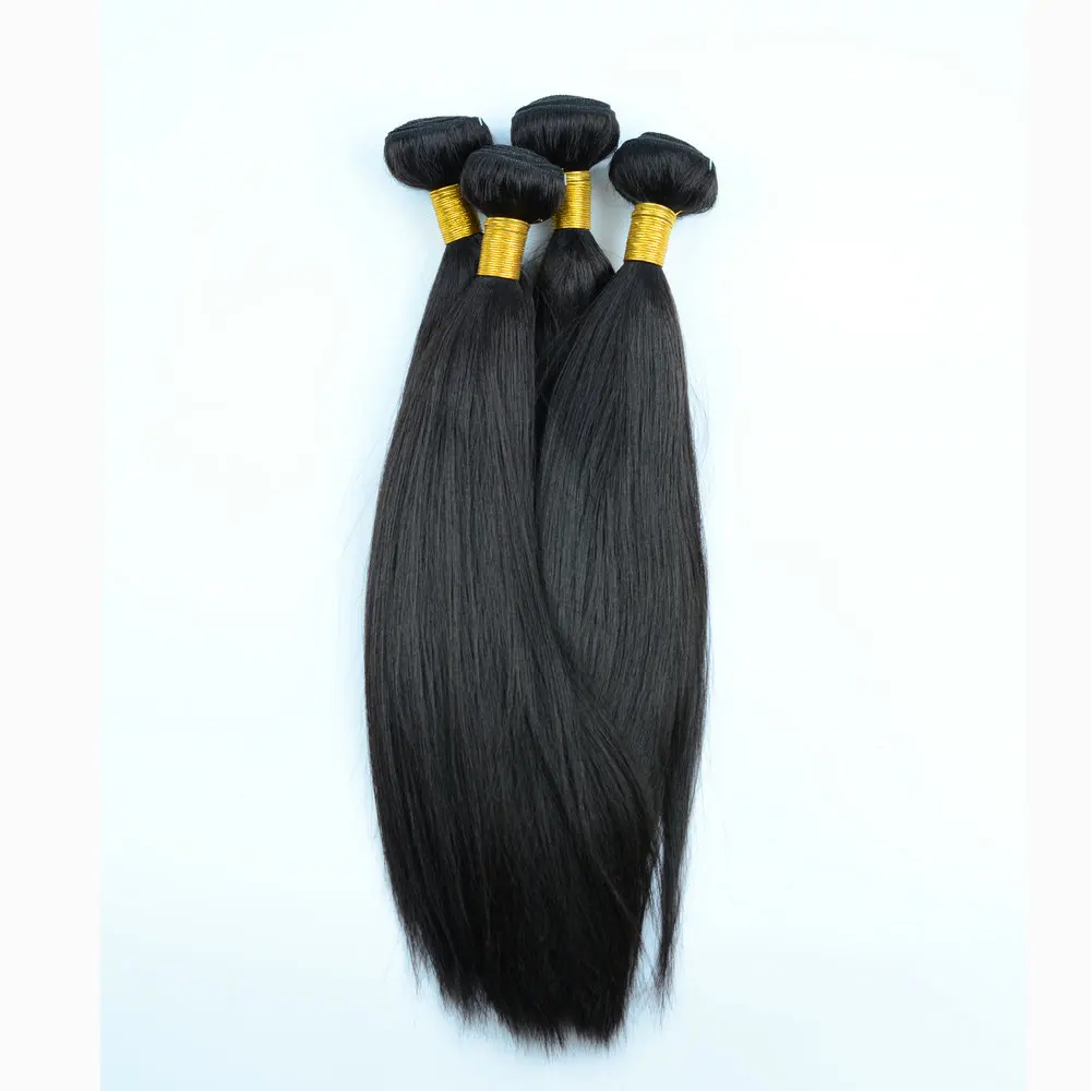 Adorable Synthetic Hair Extension Yaki Straight 100g 20-30inch Soft Silk   Weave Bundles  Heat Resistant