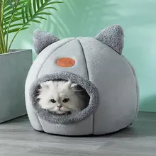 Winter Cat Bed Cozy Cave #2