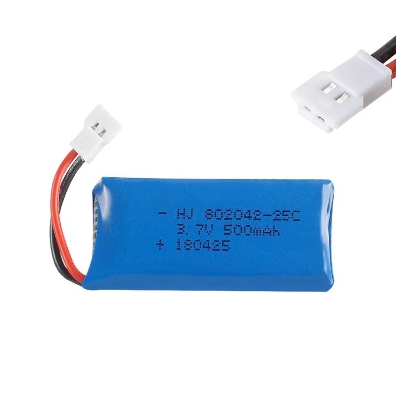 1-10Pcs 3.7V 500mah 802042 Lipo Battery For Udi U816A U941 U927 H43 wifi818 JXD385 H107 V252 F186 lithium battery 3.7V 500mah