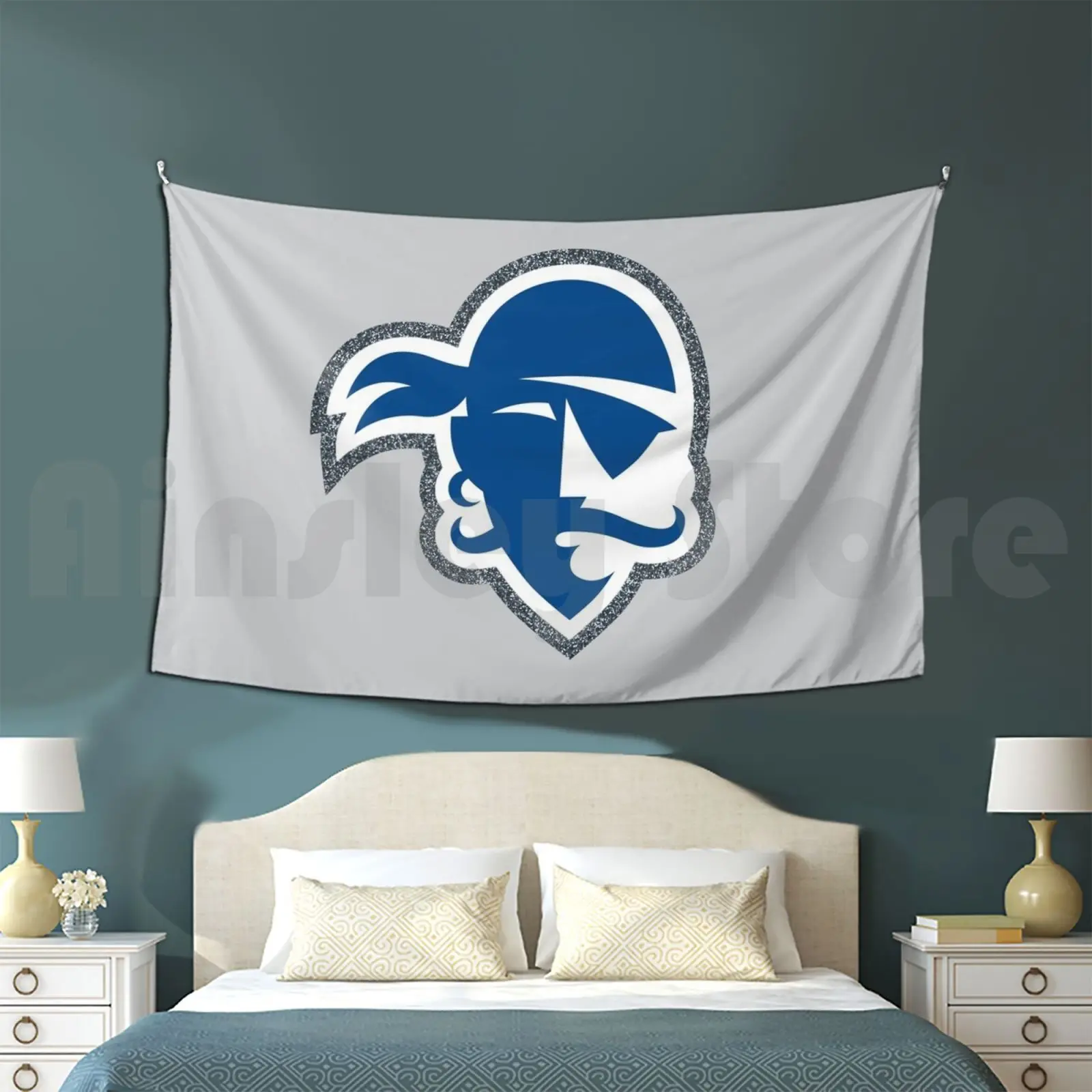 Seton Hall Pirate Tapestry Background Wall Hanging Pirate Seton Hall Seton Hall University College Basketball Nj New