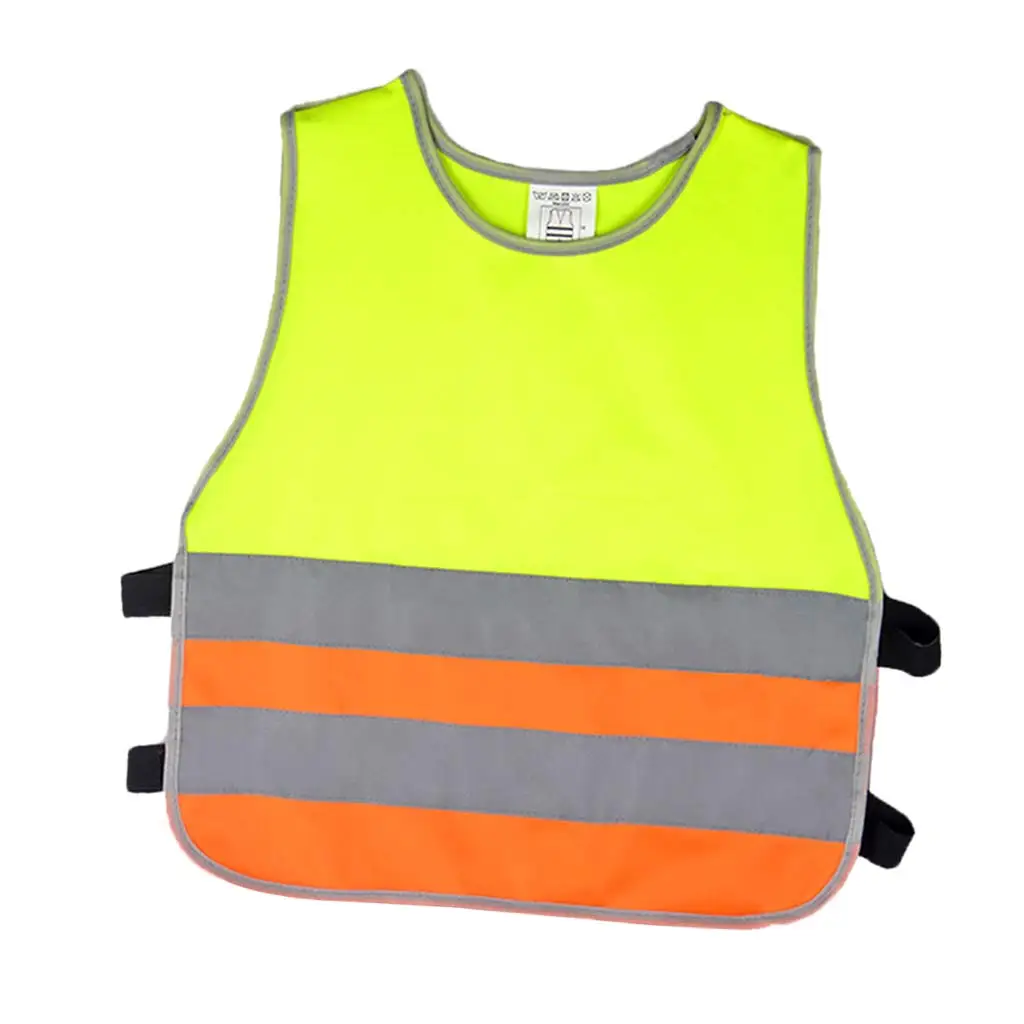 High Visibility Student Child Student Reflective Kids Vest Scooter Cycling School Safety Vest Jacket