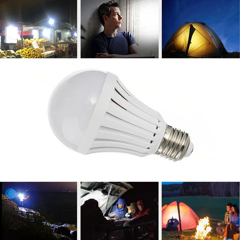 E27 Led Lamps 5/7/9/12w White Emergency Bulb Rechargeable 220v Leds Lights For Home Factory Corridor Basement Garage Warehouse