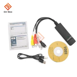 Easycap USB 2.0 Video Capture TV DVD VHS Video DVR Capture Adapter Card with Audio Support Win8 Win10 For Computer/CCTV Camera