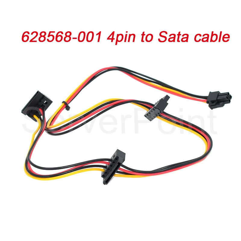 For Pro 6200 Elite 8300 6000 8000  DUAL SATA HDD Optical Drive Power Cable 628568-001 4Pin To Sata Cable