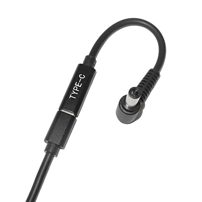 USB Type C Female to 6.0*3.7mm Male Plug Converter Laptop Dc Power Adapter Connector Charging Cable Cord for Asus Notebook PC