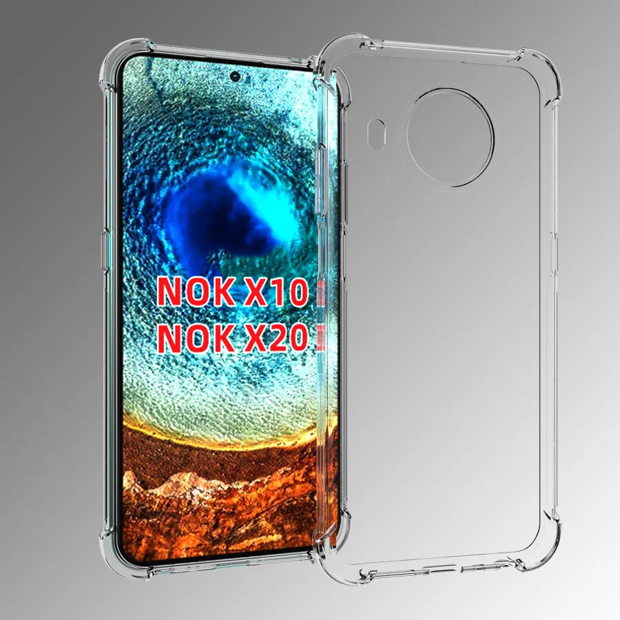 

Crystal transparent Anti-Scratch Shockproof Durable Flexible soft Case Cover for Nokia X10 / Nokia x20 2021 Cases