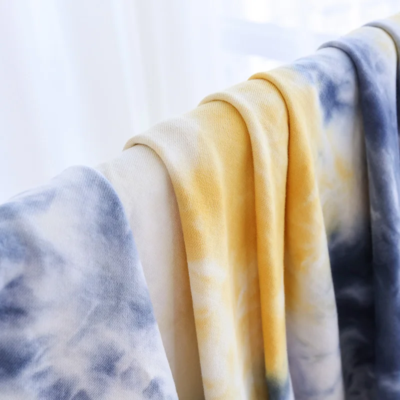 Cotton Jersey Fabric Terry Spring Tie-Dye Sweater Fabric 255g  50*185cm  ZRK303121