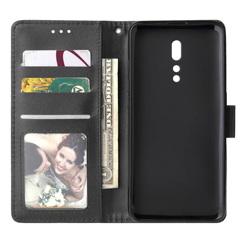 OPPO Reno 2 Leather Case on For Coque OPPO Reno 2 Reno2 2Z Case Cover Classic Style Solid Color Flip Wallet Phone Cases Bag Etui