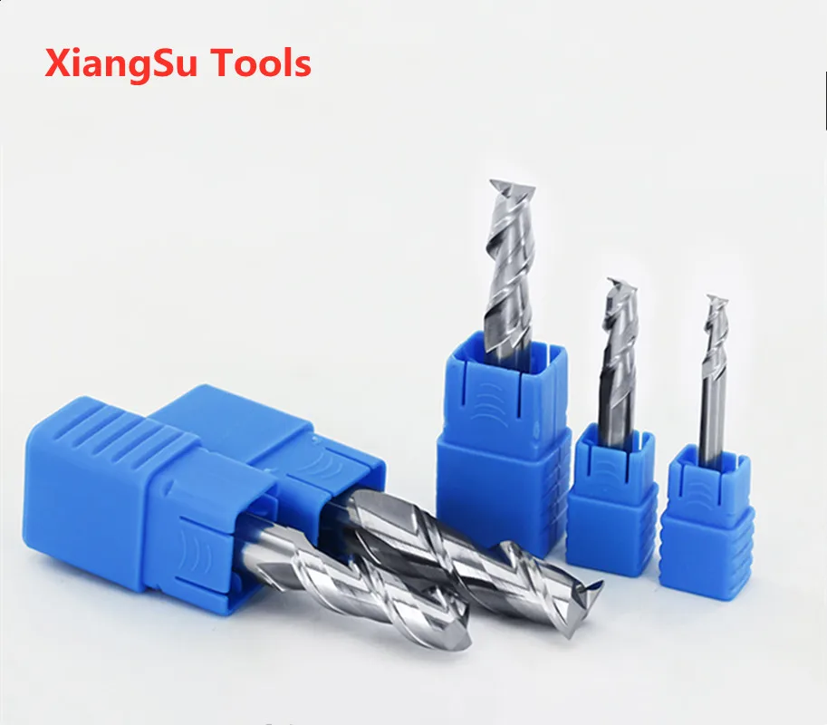 D5-D6-D8mm 2 المزامير CNC الطحن القاطع Hrc55 Endmill كربيد Cnc ماتشينج الطحن للألومنيوم استخدام