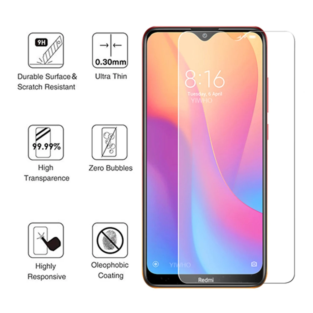 Resmi 8a Thiết Giáp Bảo Vệ Kính Cho Xiaomi Redmi 8 Một Tấm Bảo Vệ Màn Hình Ksiomi Redmi 8 Redmi 8a Cường Lực Glas a8 Xiaomei Phim