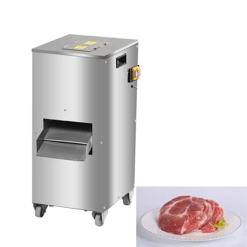 

Household Meat Cutting Machine Commercial Stainless Steel Automatic Meat Slicer Shred Cutter Dicing Machine 200KG/H 1800W