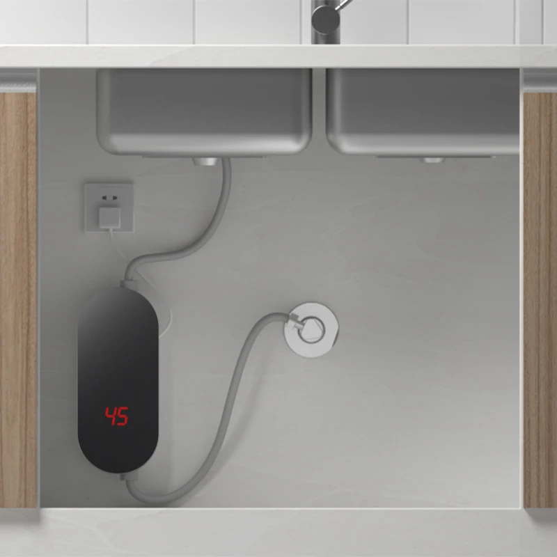 Scaldabagno elettrico istantaneo piccolo scaldabagno per cucina domestica 5.5KW riscaldamento rapido