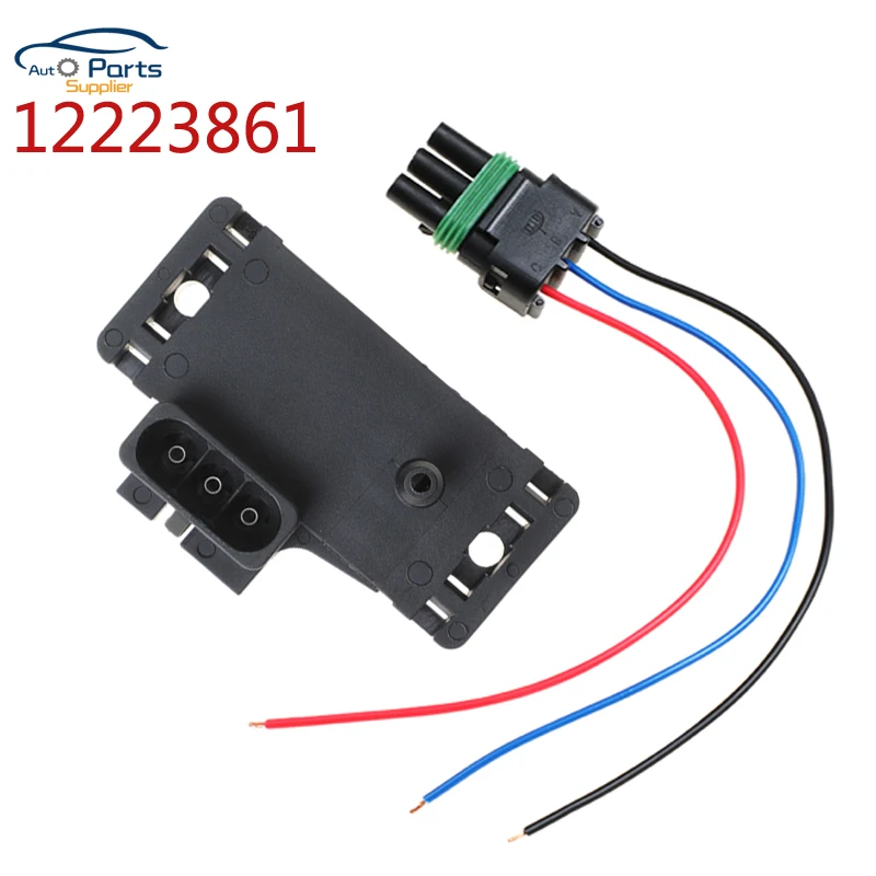 12219935 12223861 16040749 Turbo Intake Air Boost Pressure Map Sensor For Modified Cadillac Chevrolet Buick Chevy With Plug