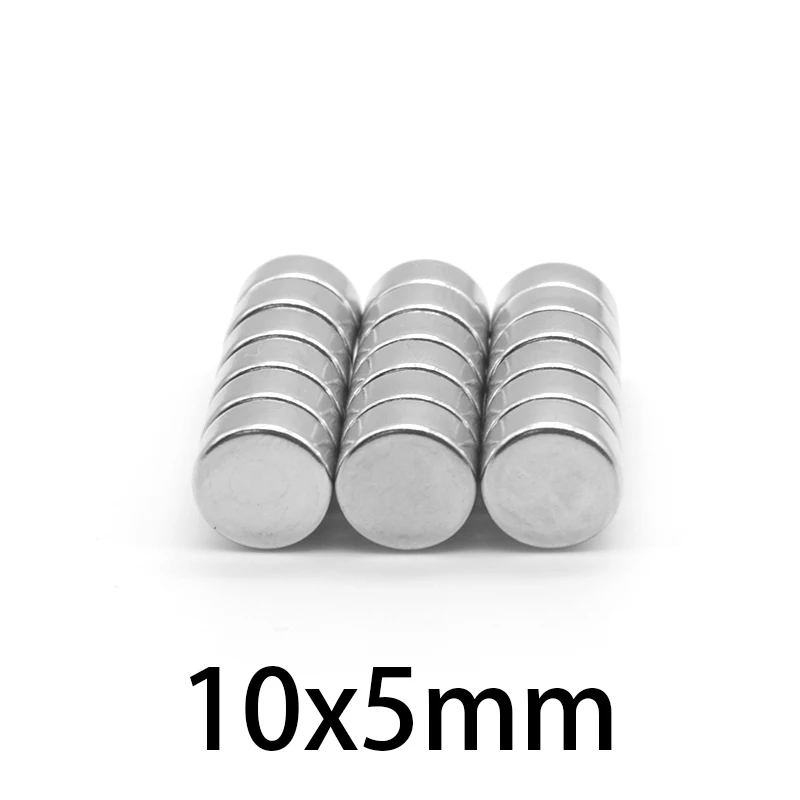 

10-200 pcs 10x5 mm Powerful Neodymium Disc Magnets 10mmx5mm Search Diameter Magnet 10x5mm Round Magnets 10*5mm