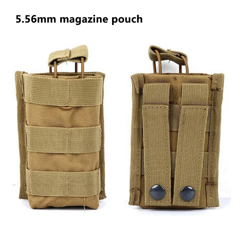 Tactical Molle Magazine Pouch 5.56mm Rifle May Bag Drop Utility Pouch Gun Waist Bag Tool Travel Pouch Hunting Accessoriess