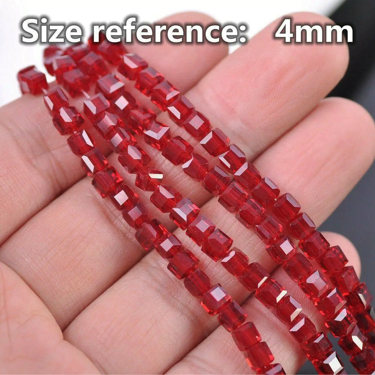 3mm 4mm 6mm 8mm 10mm Cube Square Faceted Czech Crystal Glass Loose Crafts Beads Wholesale Lot for Jewelry Making DIY Craft Part2