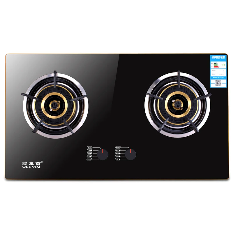 가정용 화재 스토브 내장 가스 스토브 알루미늄 합금 테두리 조리기, 열 전동 화염 차단 쿡탑