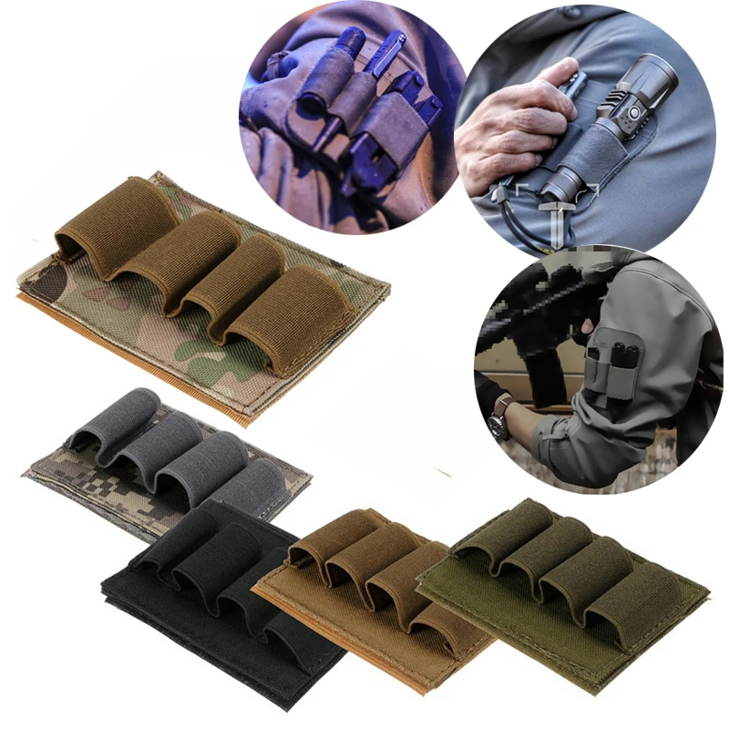 External Patches MOLLE System Outer Arm Pocket Tool Bag For Tactical Uniform Backpack