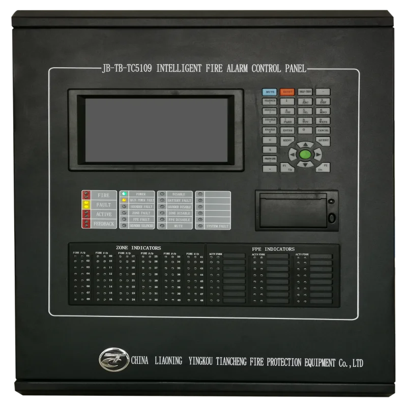 Intelligent Fire Alarm Control Panel Addressable FACP Fire Fighting Controller TC5109 LPCB CE Approved 1Loop 255points