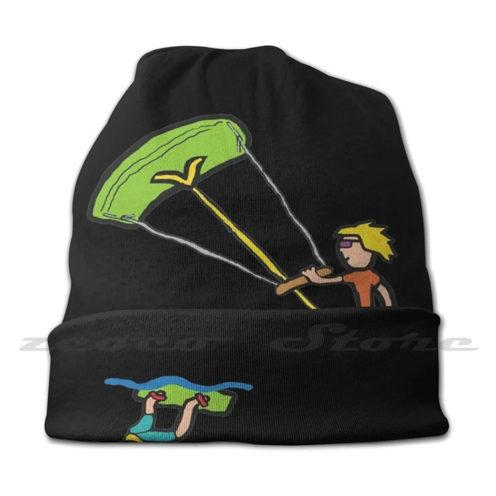 Kiteboarding Knit Hat Elastic Soft Personalized Pattern Present Cap Kitesurfing Kiteboarding Kite Surfing Kite Boarding