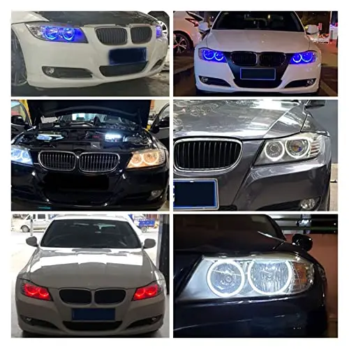 2pcs 40w LED Angel Eyes Marker Canbus No Error Fit for BMW E90 E91 328i 335i 2009-2011 LCI Non Xenon Headlight