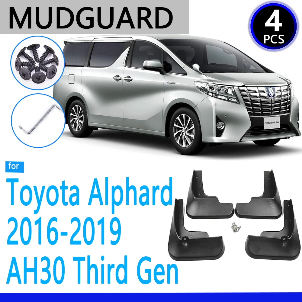 Mudguard for Toyota Alphard AH30 2016~2019 2017 2018 Car Accessories Mudflap Fender Auto Replacement Parts