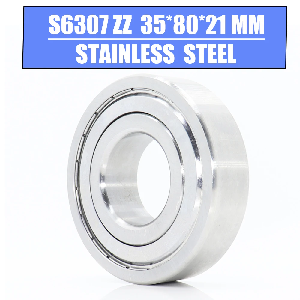 

S6307ZZ Bearing 35*80*21 mm 1PC High Quality S6307 Z ZZ S 6307 440C Stainless Steel S6307Z Ball Bearings For Motorcycles