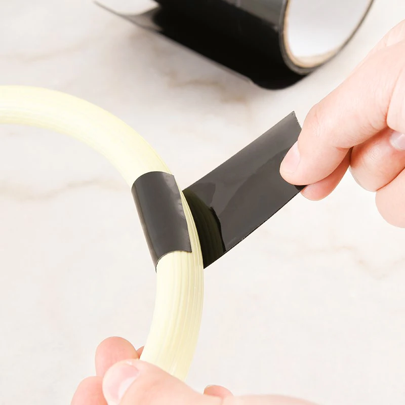 150x10CM Super Strong Fiber Adhesive Waterproof Tape Stop Leaks Seal Repair Tape Performance White Self Fix Duct Tape Sticker