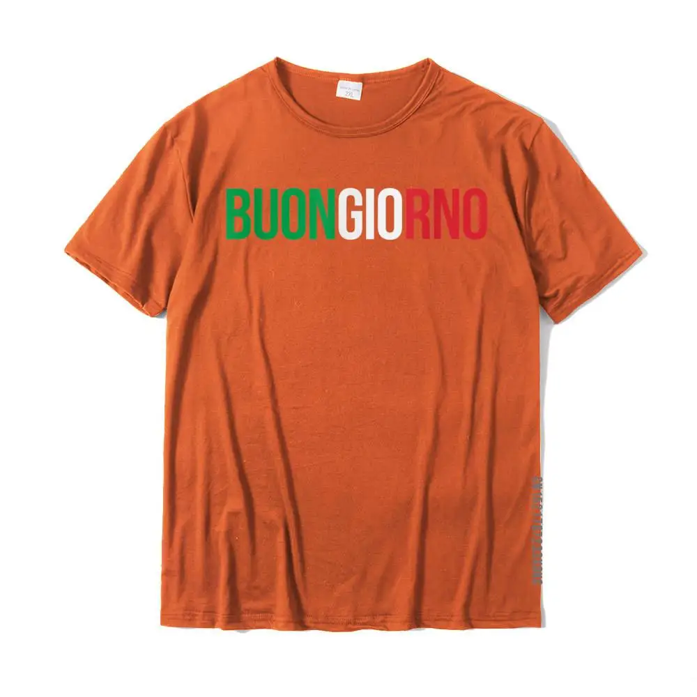 Buongiorno Buon Giorno Italy Italian T-Shirt Cotton Men T Shirt Comics Tops Shirts Funny Casual