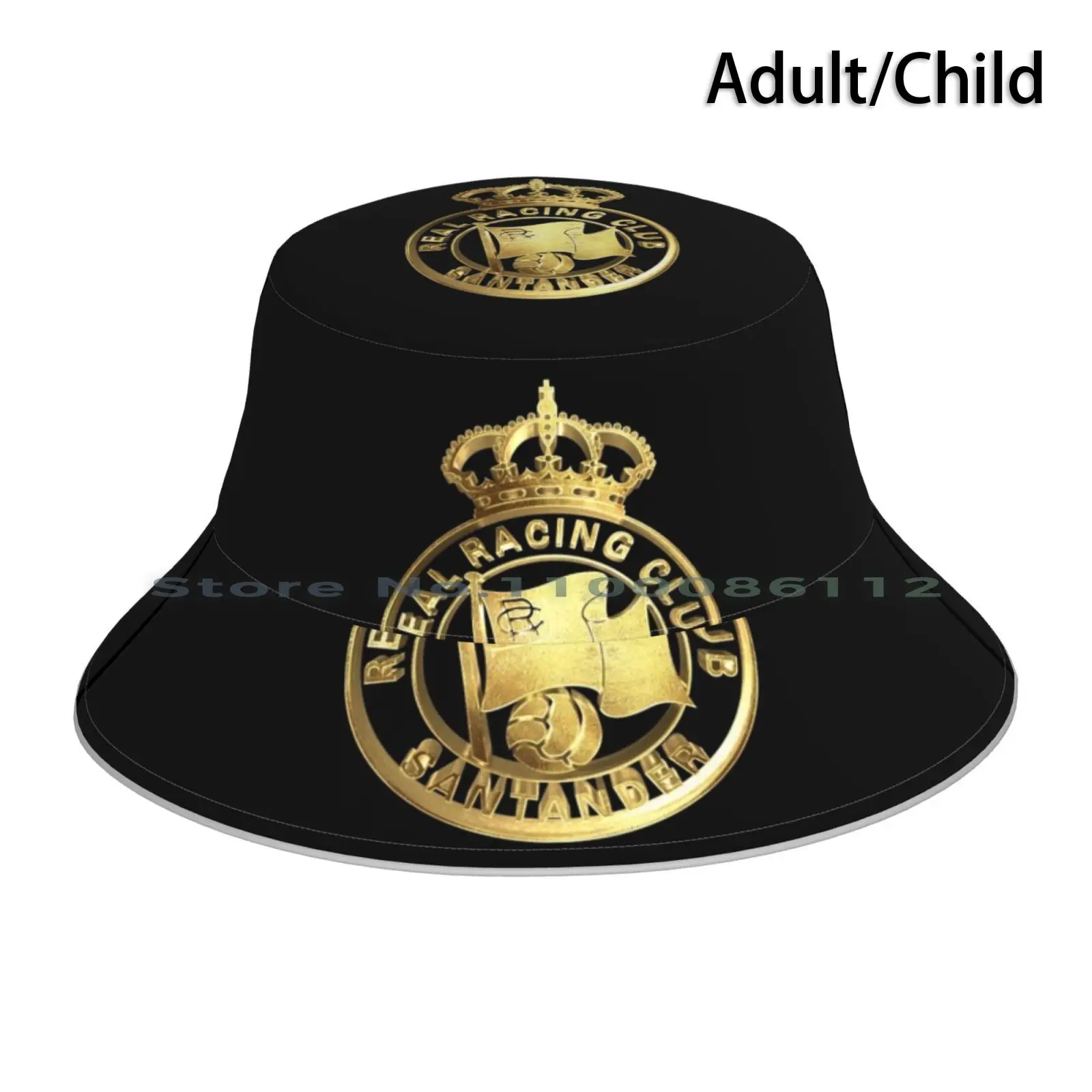 Gold Edition Racing Santander Football Fans From Spain Bucket Hat Sun Cap Visit Racing Racing Football Love Racing Ultra Racing