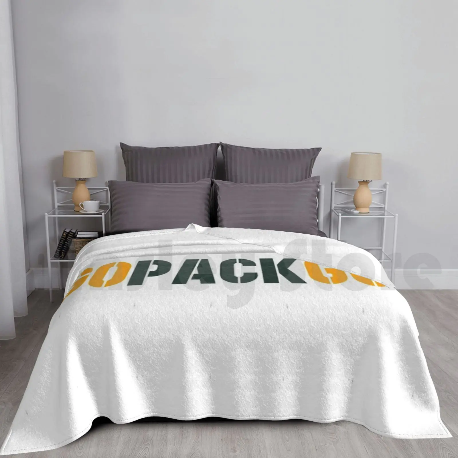 Go Pack Go Blanket Super Soft Warm Light Thin Golang Pack Packers Green Bay Football Lambeau Field