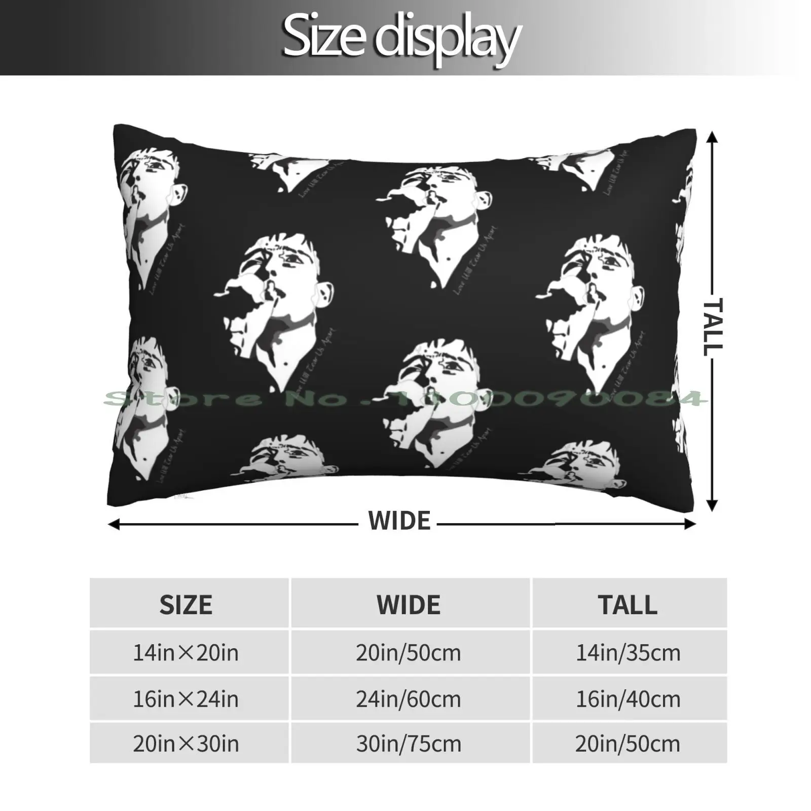 Ian Curtis Tribute Pillow Case 20x30 50*75 Sofa Bedroom Robert Lewandowski Polish Long Rectangle Pillowcover Home Outdoor